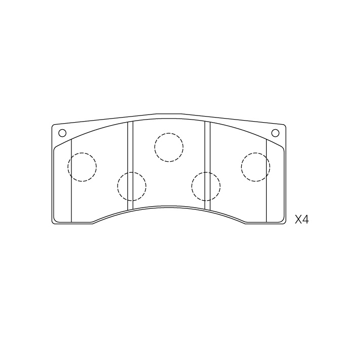Alcon Calipers brake pad E-925-1