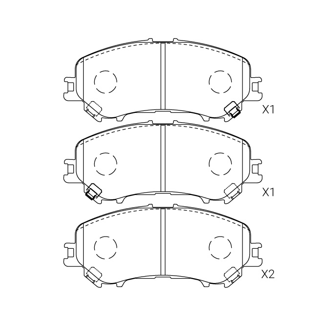 Nissan brake pad E-127