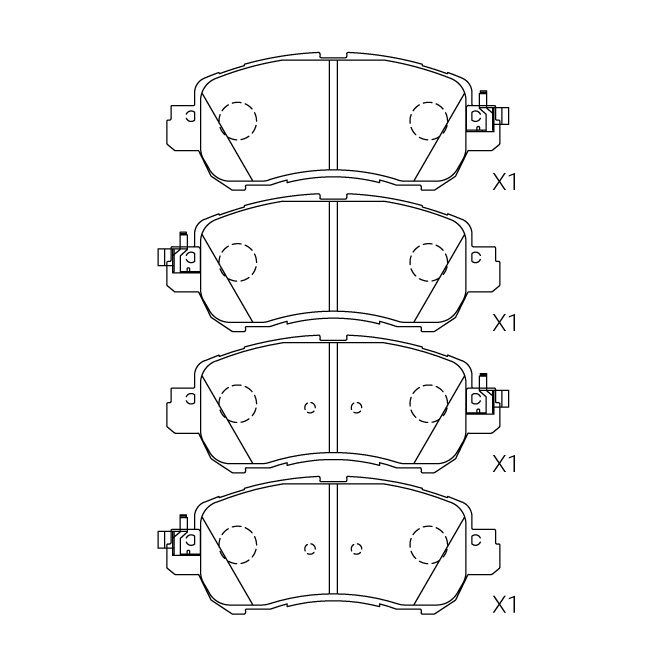 Nissan brake pad E-134