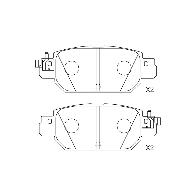 Nissan brake pad E-135