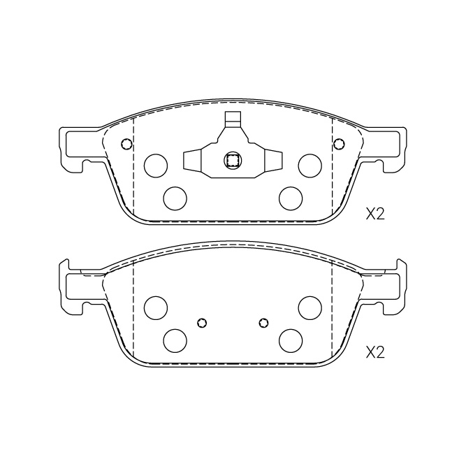 Ford brake pad E-233