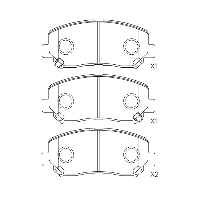 Mazda brake pad E-236