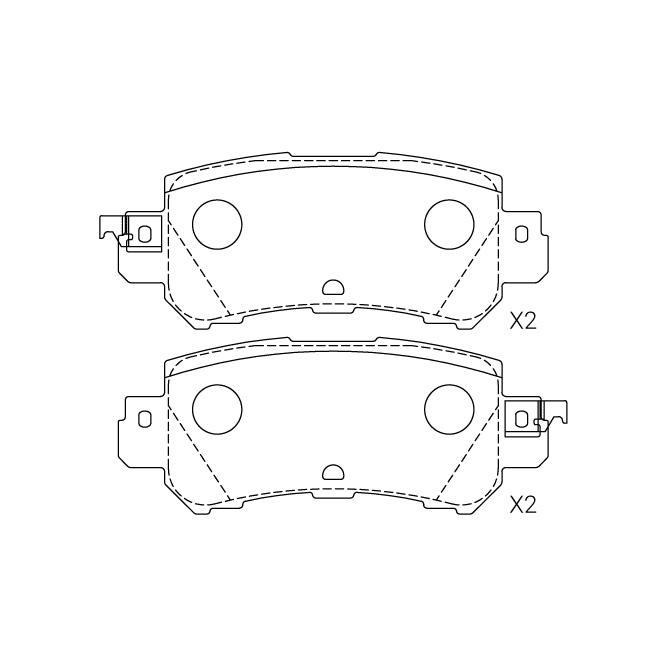 Mazda brake pad E-237