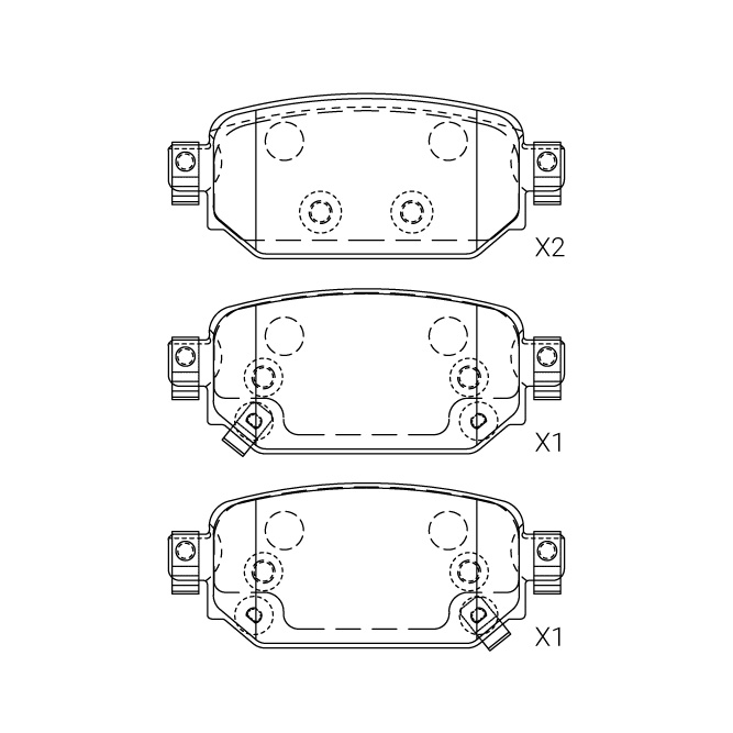 Mazda brake pad E-239