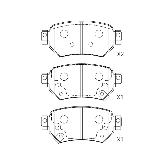 Mazda brake pad E-242