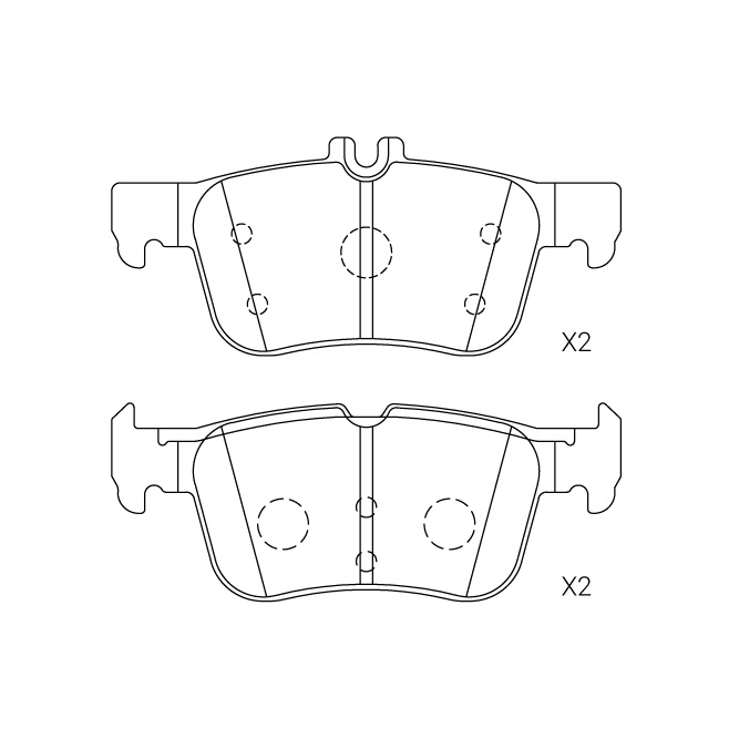 Ford brake pad E-243