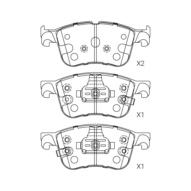 Ford brake pad E-247