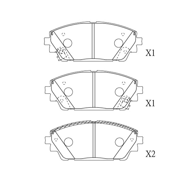 Mazda brake pad E-249