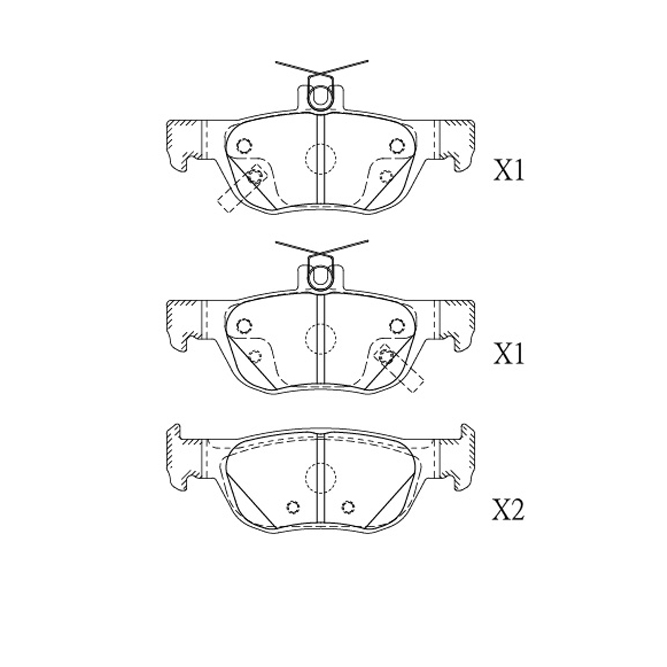 Mazda brake pad E-250