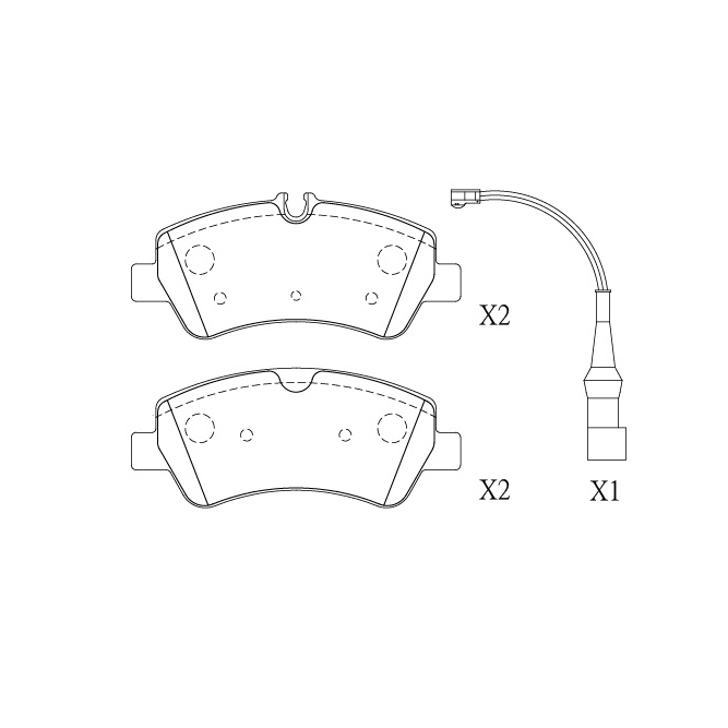 Ford brake pad E-251