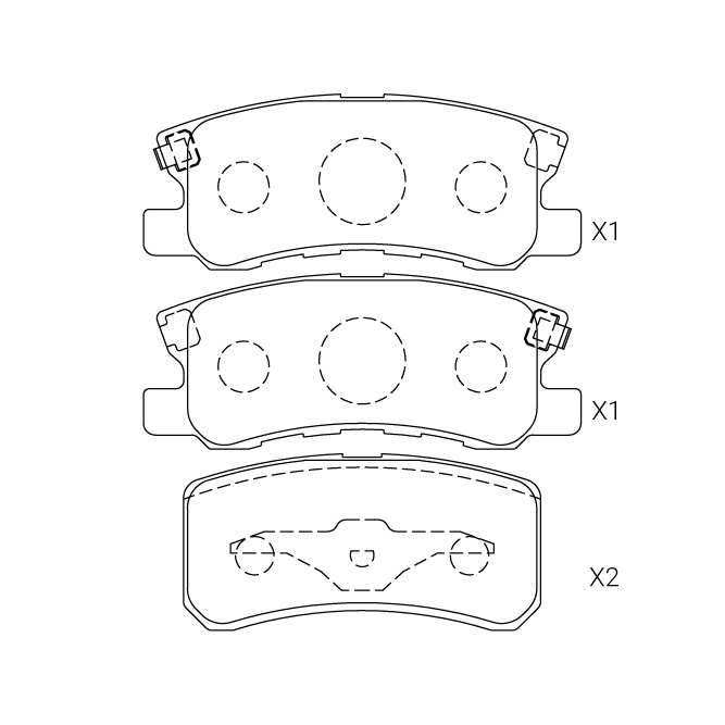 Mitsubishi brake pad E-323