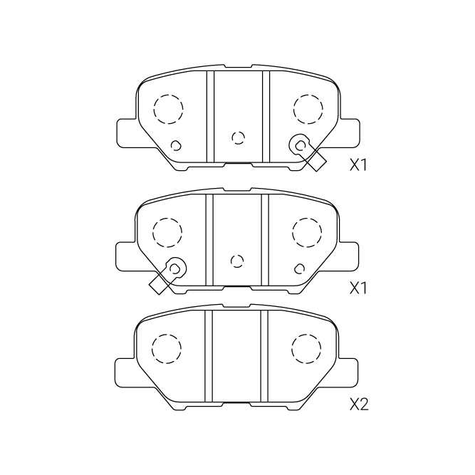 Mitsubishi brake pad E-332