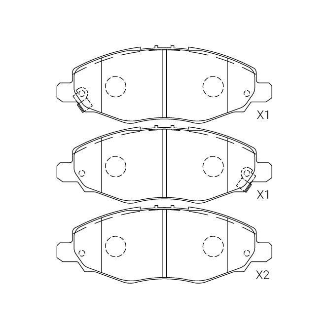 Toyota brake pad E-527