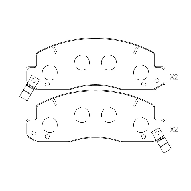 Toyota brake pad E-529