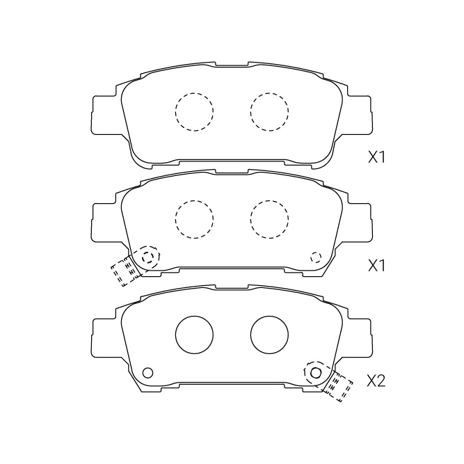 Toyota brake pad E-531