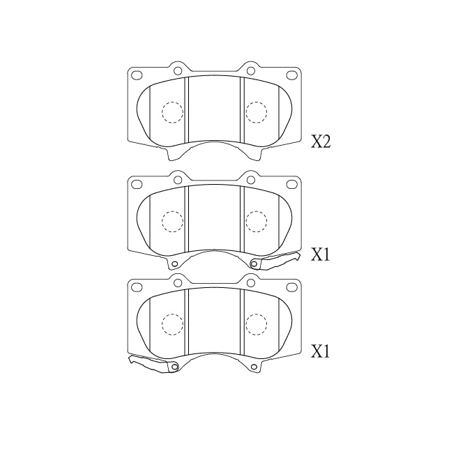 Toyota brake pad E-542