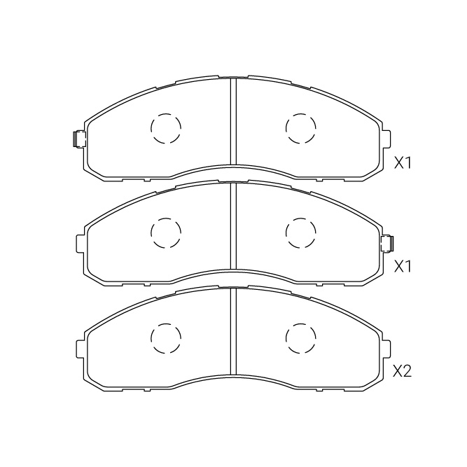 Toyota brake pad E-544