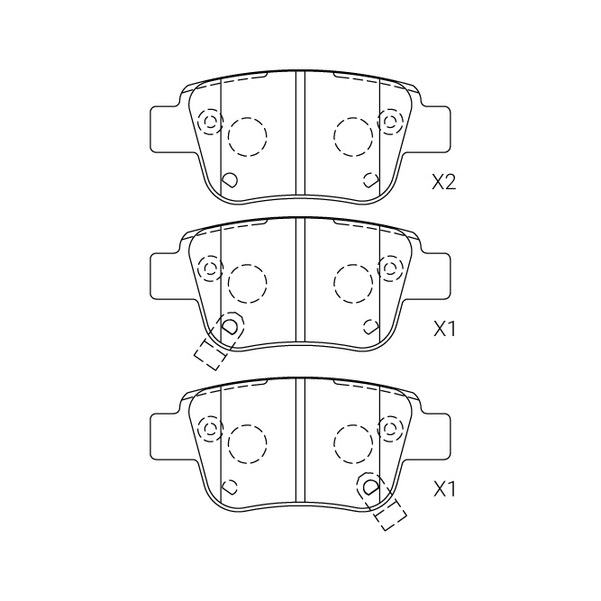 Toyota brake pad E-547