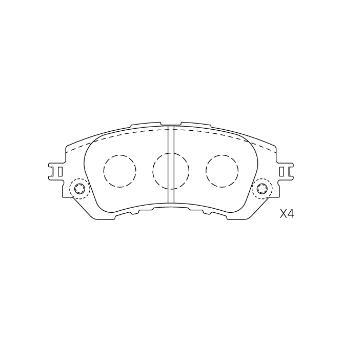 Toyota brake pad E-549