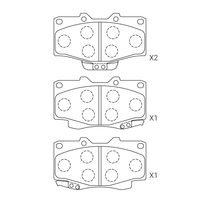 Toyota brake pad E-552