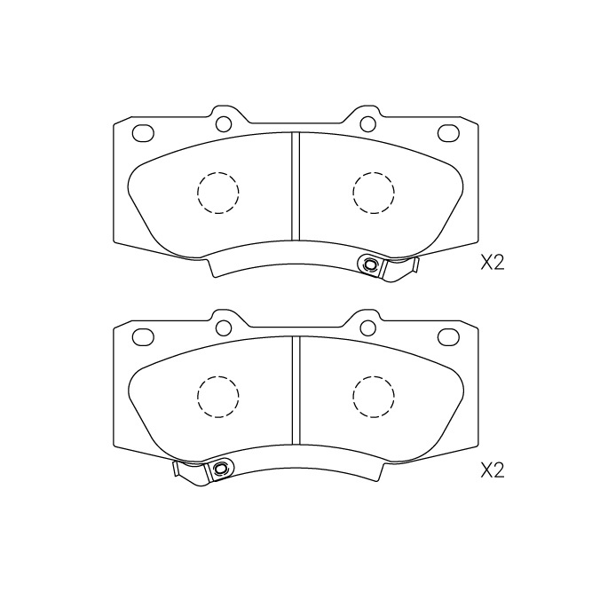 Toyota brake pad E-553