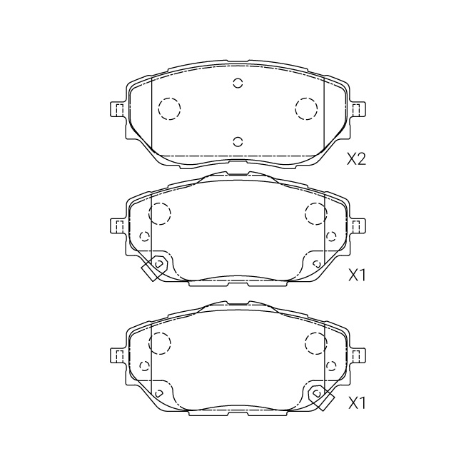 Toyota brake pad E-556