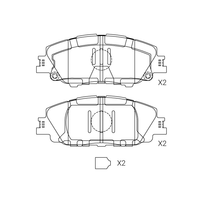 Toyota brake pad E-557