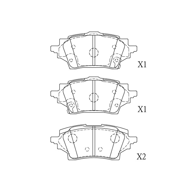 Toyota brake pad E-561