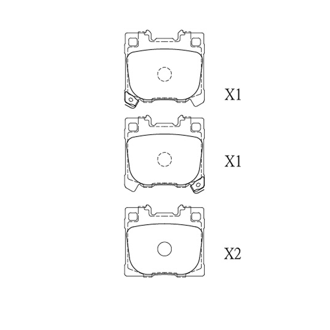 Toyota brake pad E-564