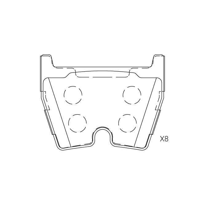 Audi brake pad E-725