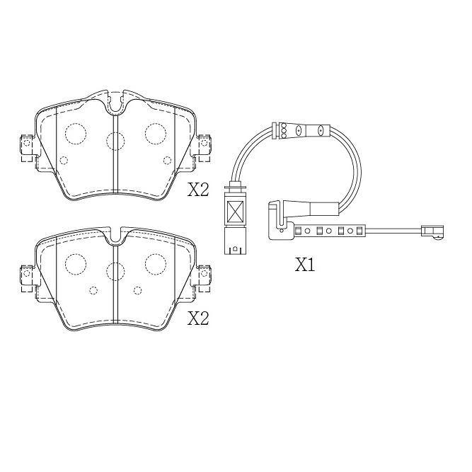 Bmw brake pad E-752-2