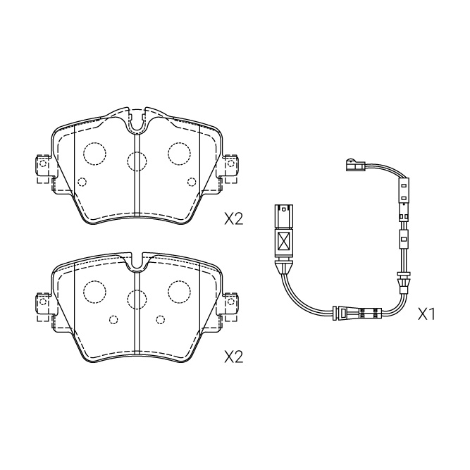 Bmw brake pad E-752-3