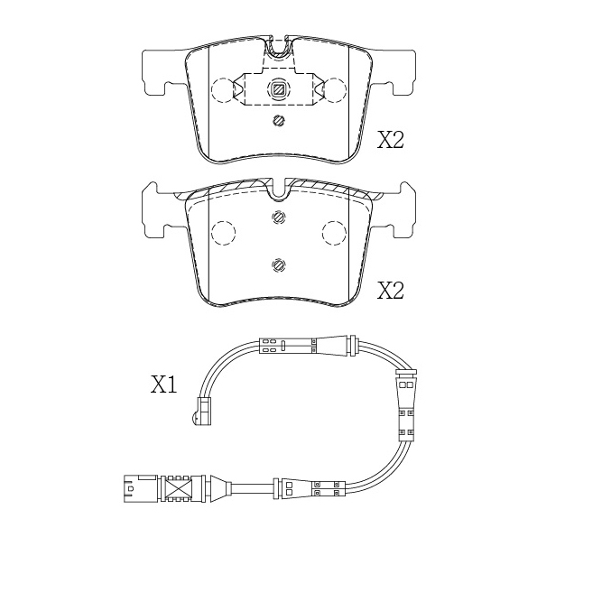 Bmw brake pad E-759